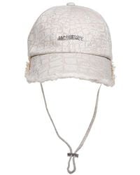Jacquemus - The Artichaut Logo Plaque Curved Peak Cap - Lyst
