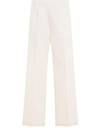 Moncler - Mid Rise Straight Leg Trousers - Lyst