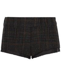Miu Miu - Panelled Mini Shorts - Lyst