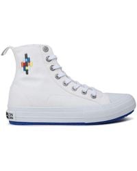 Marcelo Burlon - High-top Logo Embroidered Sneakers - Lyst