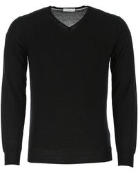Paolo Pecora - V-neck Long-sleeved Sweater - Lyst