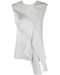 Antonelli - Asymmetric Sleeveless Top - Lyst