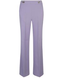 Pinko - Side Buttoned Trousers - Lyst