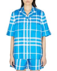 Burberry - Plaid-patterned Button-up Shirt - Lyst