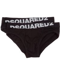 DSquared² - Two Pack Logo Waistband Briefs - Lyst