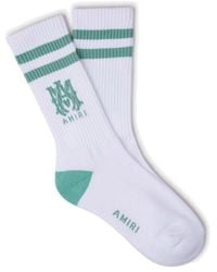 Amiri - Two-Tone Logo Socks - Lyst