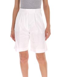 Max Mara Strap Tailored Shorts - White
