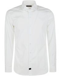 Fay - Long-sleeved Button-down Shirt - Lyst