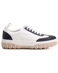 Thom Browne - Panelled Lace-up Sneakers - Lyst