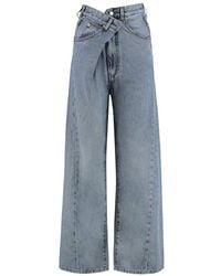 DARKPARK - Ines Fold Over Denim Jeans - Lyst