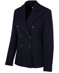 Max Mara - Double-breasted Long-sleeved Blazer - Lyst