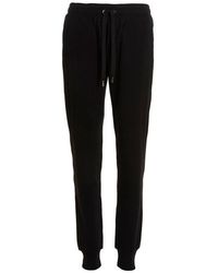 Dolce & Gabbana - Logo Embroidered Cotton Track Pants. - Lyst