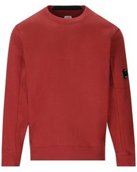 C.P. Company - Diagonal Raised Fleece Ketchup Sweatshirt - Lyst