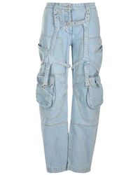 Off-White c/o Virgil Abloh - Bleached Cargo Jeans - Lyst