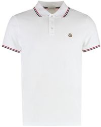 Moncler - Logo-appliqué Regular-fit Cotton Polo Shirt - Lyst