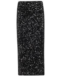 ROTATE BIRGER CHRISTENSEN - Sequin-Embellished Midi Pencil Skirt - Lyst