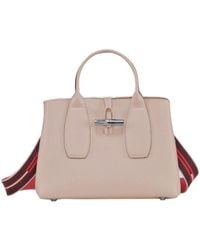 Longchamp - Roseau Medium Top Handle Bag - Lyst