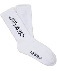 Off-White c/o Virgil Abloh - Logo Intarsia Socks - Lyst
