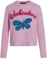 Weekend by Maxmara Agami Crewneck Sweater - Pink