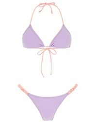 Reina Olga - Scrunchie Triangle Cup Bikini Set - Lyst