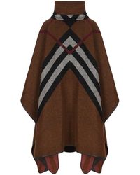 Burberry - 'wootton' Cashmere Poncho - Lyst
