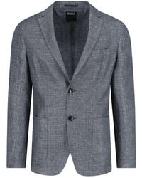 ZEGNA - Single-Breasted Blazer - Lyst