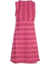 M Missoni Sleeveless Mini Dress - Pink