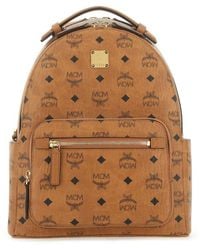 Save 4% Womens Bags Backpacks MCM Leather Ha in Brown 