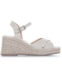 Castañer - Crossover-Straps Buckle-Fastened Wedge Sandals - Lyst