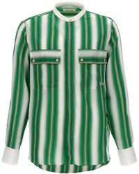 Wales Bonner - Cadence Striped Long-sleeved Shirt - Lyst