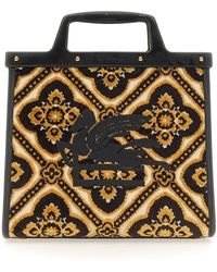 Etro - Love Jacquard Logo-embroidered Small Tote Bag - Lyst