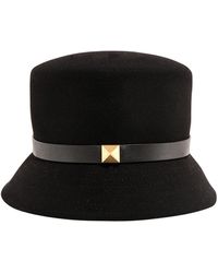 Valentino Garavani Roman Stud Bucket Hat - Black