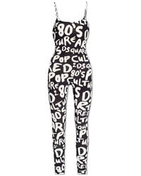 DSquared² - Jumpsuit With Logo, - Lyst