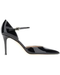 Gianvito Rossi - Pointed-Toe Ankle-Strapped Pumps - Lyst