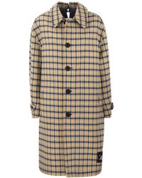 Marni - Reversible Wool Coat With Check Pattern - Lyst
