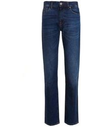 Herren Bekleidung Jeans Enge Jeans BOSS by HUGO BOSS Dunkelblaue Slim-Fit Jeans aus bequemem Stretch-Denim in Blau für Herren 