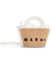 Marni Tropicalia Micro Tote Bag - White
