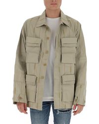 Jacquemus Wheat Print Safari Shirt - Natural