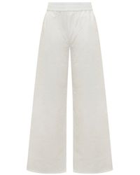 DSquared² - Logo Patch Wide Leg Trousers - Lyst