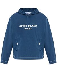 Stone Island - Hooded Sweatshirt - Lyst