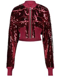 Rick Owens - Girdered Flight Embroidered Bomber Clothing - Lyst