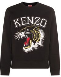 KENZO - Tiger Embroidered Crewneck Sweatshirt - Lyst