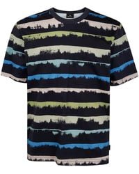 Paul Smith - T-Shirt With Striped Pattern - Lyst