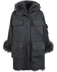 Ermanno Scervino - Fur Applique Oversized Jacket - Lyst