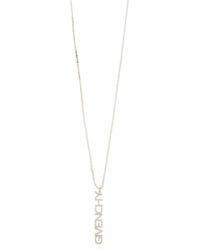 Givenchy - Logo Charm Necklace - Lyst