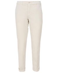 Fay - Low-Rise Straight-Leg Tailored Chinos - Lyst