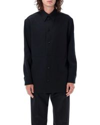 Jil Sander - Pointed-collar Buttoned Shirt Jacket - Lyst