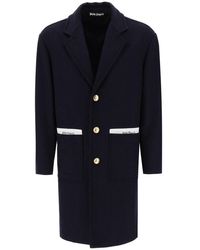 Palm Angels - Sartorial Tape Wool-blend Coat - Lyst