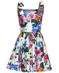 Dolce & Gabbana - Floral Print Dress - Lyst