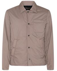 Herno - Long-sleeved Button-up Shirt Jacket - Lyst